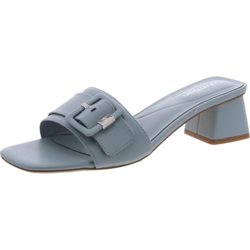 Calvin Klein Damen Ariella Sandale mit Absatz, Pearl Blue 450, 37.5 EU von Calvin Klein