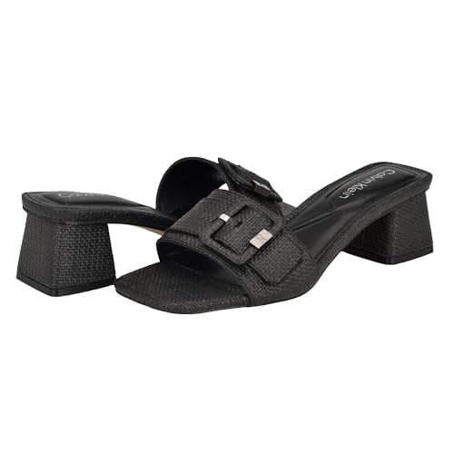 Calvin Klein Women's Ariella Heeled Sandal, Schwarz 001, 8.5 von Calvin Klein