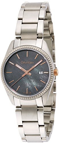 Calvin Klein Damen Analog Quarz Uhr mit Edelstahl Armband K5R33B4Y von Calvin Klein