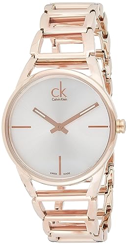 Calvin Klein Damen-Armbanduhr XS ck Stately Analog Quarz Edelstahl beschichtet K3G23626 von Calvin Klein
