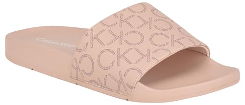 Calvin Klein Damen Athens Schiebe-Sandalen, Pink Multi 680, 40 EU von Calvin Klein