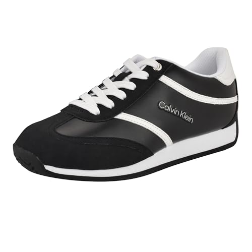 Calvin Klein Damen Avyenna Sneaker, Schwarz/Weiß 001, 37.5 EU von Calvin Klein