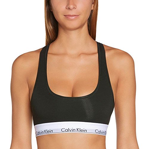 Calvin Klein Damen BH Bralette Bügellos mit Stretch, Schwarz (Black), XL von Calvin Klein