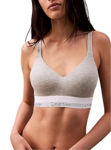 Calvin Klein Damen BH Bralette Lift Stretch, Grau (Grey Heather), XL von Calvin Klein