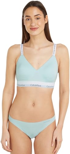 Calvin Klein Damen BH Bralette Light Lined Weich vorgeformte Cups, Türkis (Island Reef), S von Calvin Klein