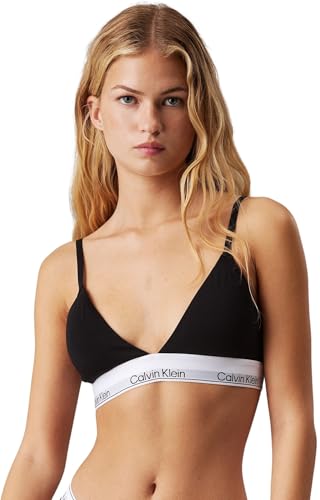 Calvin Klein Damen BH Bralette Triangle herausnehmbare Polster, Schwarz (Black), M von Calvin Klein