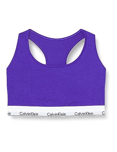 Calvin Klein Damen BH Bralette Unlined (Ff) Stretch, Blau (Spectrum Blue), XL von Calvin Klein