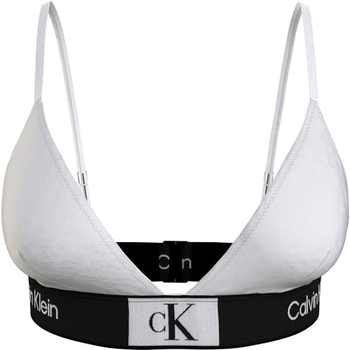 Calvin Klein Damen BH Triangle Stretch, Weiß (Pvh Classic White), 2XL von Calvin Klein