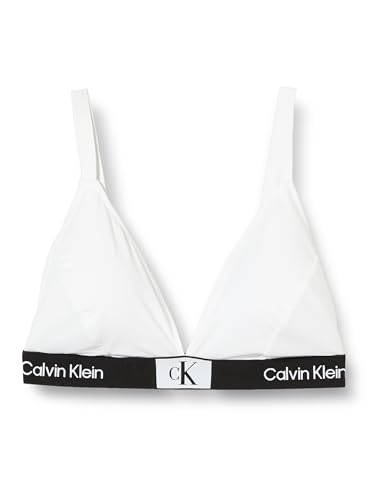 Calvin Klein Damen BH Triangle Stretch, Weiß (Pvh Classic White), M von Calvin Klein