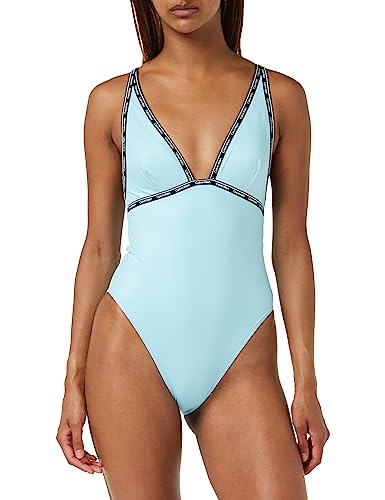 Calvin Klein Damen Badeanzug Sport, Blau (Blue Splendor), M von Calvin Klein