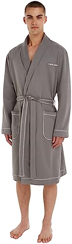 Calvin Klein Damen Robe 000QS7083E Bademäntel, Grau (Charcoal Gray), L-XL von Calvin Klein