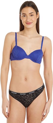 Calvin Klein Damen Balconette-BH mit Bügel, Blau (Dazzling Blue), 80B von Calvin Klein