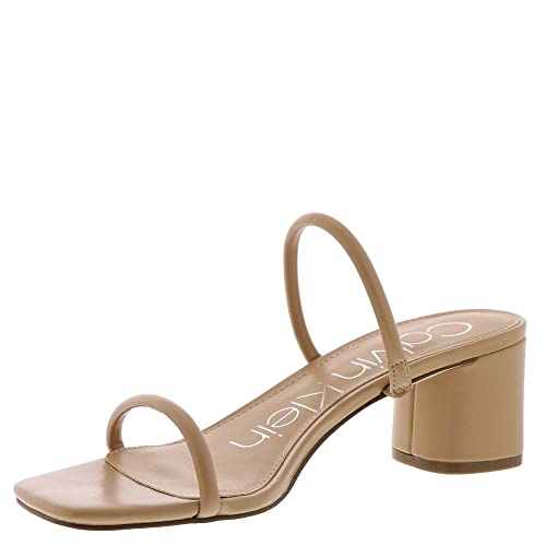 Calvin Klein Damen Beccy Sandalen mit Absatz, Nackt 110, 37 EU von Calvin Klein