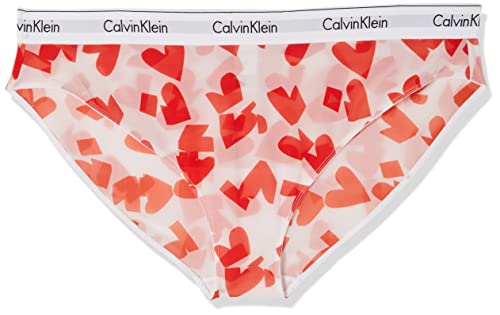 Calvin Klein Damen (Ff) 000QF7043E Bikini Hose, Orange (Remembered Hearts Pt_Orange Odyssey), XL von Calvin Klein Jeans