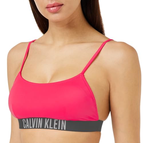 Calvin Klein Damen Bikini Oberteil Bralette ohne Bügel, Rot (Signal Red), XS von Calvin Klein