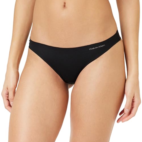 Calvin Klein Damen Bikini 000QD5104E Slip (Badehose), Schwarz (Black), M von Calvin Klein