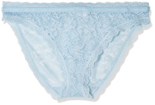 Calvin Klein Damen Slip Bikini Form mit Stretch und Spitze, Palest Blue, XS von Calvin Klein Jeans