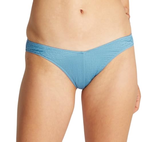 Calvin Klein Damen Bikinihose Brazilian Delta Bikini mit Branding, Blau (Adriatic Blue), M von Calvin Klein