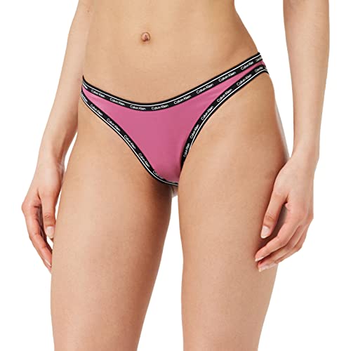 Calvin Klein Damen Bikinihose High Leg Sport, Rosa (Pale Fuchsia), L von Calvin Klein