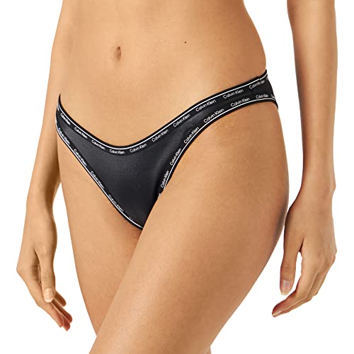 Calvin Klein Damen Bikinihose High Leg Sport, Schwarz (PVH Black), L von Calvin Klein