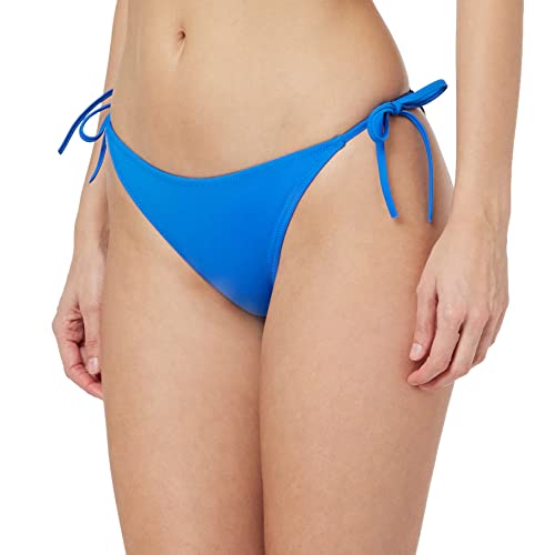 Calvin Klein Damen Bikinihose Seitliche Schnürung Sport, Blau (Dynamic Blue), L von Calvin Klein