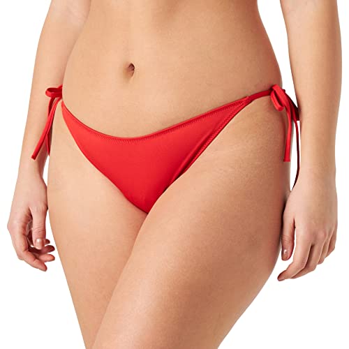 Calvin Klein Damen Bikinihose Seitliche Schnürung Sport, Rot (Cajun Red), 3XL von Calvin Klein