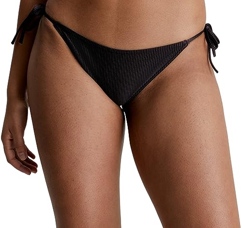 Calvin Klein Damen Bikinihose Seitliche Schnürung Sport, Schwarz (Pvh Black), XL von Calvin Klein