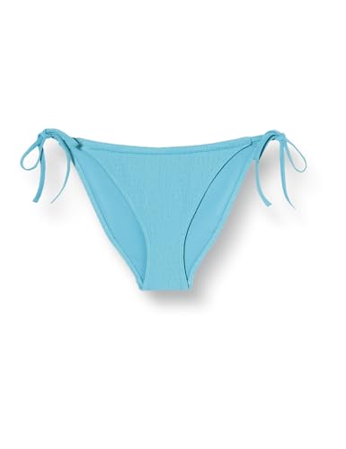Calvin Klein Damen Bikinihose Seitliche Schnürung String Side Tie mit Logo-Badge, Blau (Adriatic Blue), XS von Calvin Klein