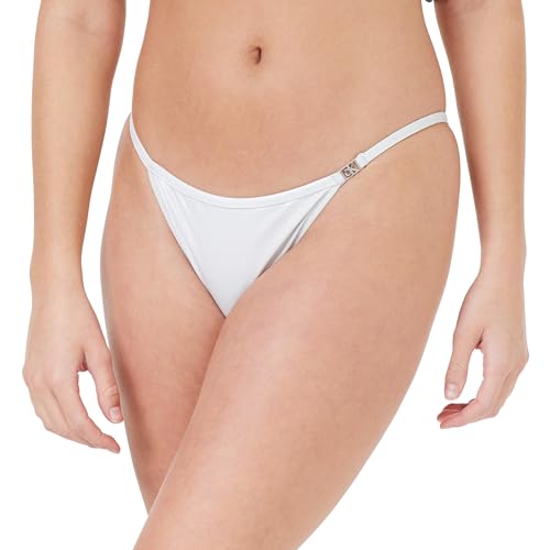 Calvin Klein Damen Bikinihose String Cheeky Brazilian, Weiß (Pvh Classic White), XS von Calvin Klein