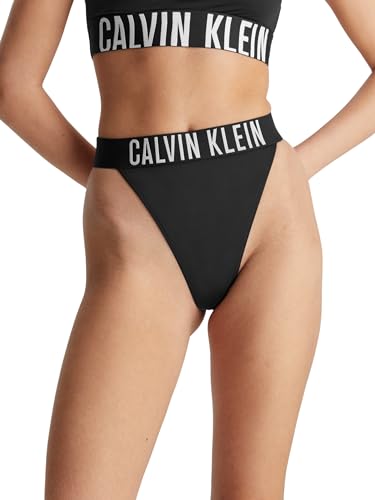 Calvin Klein Damen Bikinihose Thong Tanga, Schwarz (Pvh Black), L von Calvin Klein