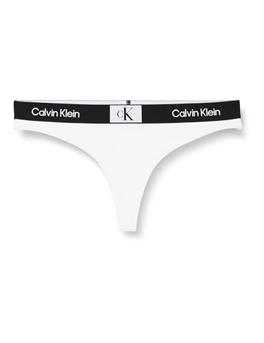 Calvin Klein Damen Bikinihose Thong Tanga, Weiß (Pvh Classic White), M von Calvin Klein