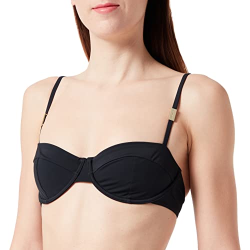 Calvin Klein Damen Bikinitop Balconette mit Bügel, Schwarz (PVH Black), L von Calvin Klein