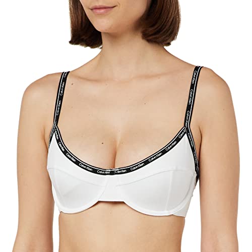 Calvin Klein Damen Bikinitop Balconette mit Bügel, Weiß (PVH Classic White), 34B von Calvin Klein