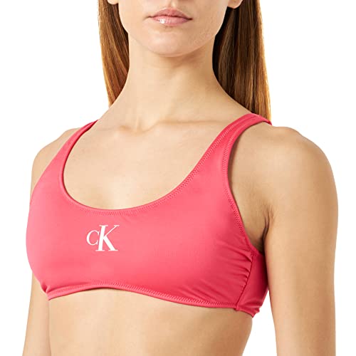 Calvin Klein Damen Bikinitop Bralette Gepolstert, Rosa (Pink Flash), L von Calvin Klein