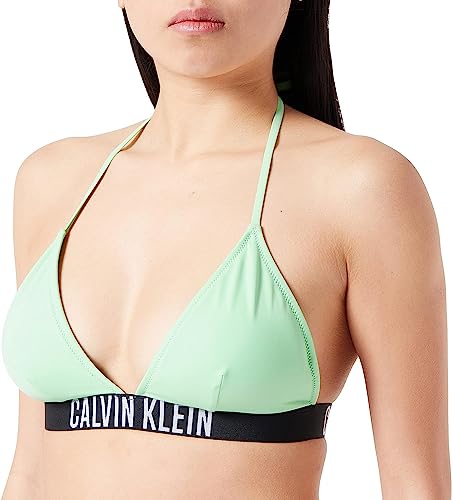 Calvin Klein Damen Bikinitop Triangel Gepolstert, Grün (Ultra Green), XS von Calvin Klein