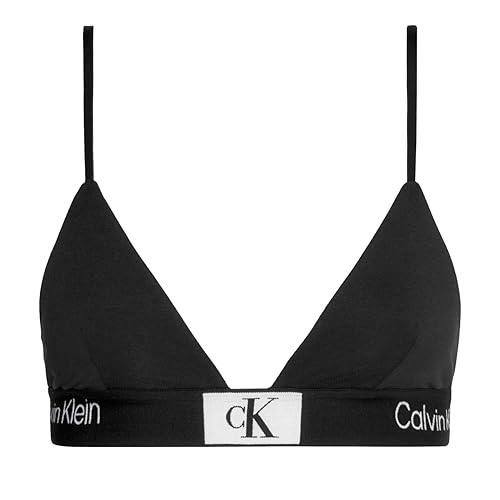 Calvin Klein Damen Bikinitop Triangel Unlined Triangle Weiche Cups , Schwarz (Black), XS von Calvin Klein