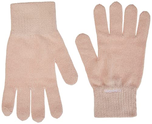 Calvin Klein Damen Organic Ribs Gloves K60K608508 Handschuhe, Rosa (Spring Rose), OS von Calvin Klein Jeans