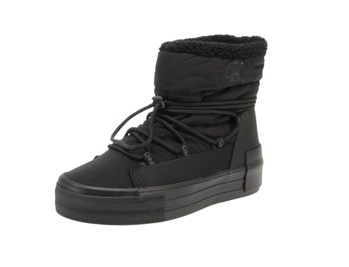 Calvin Klein Damen Bold Vulc FLATF Snow Boot WN YW0YW01181 Vulkanisierte Sneaker, Schwarz (Triple Black), 37 EU von Calvin Klein