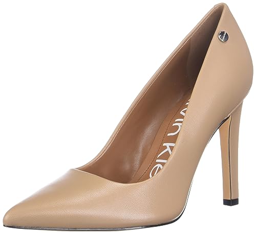 Calvin Klein Damen Brady Pumps, Desert Sand Leder, 37.5 EU von Calvin Klein