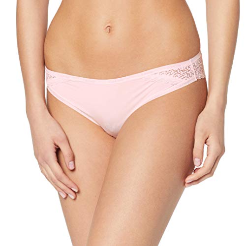 Calvin Klein Damen Brazilian Slip mit Spitze , Rosa (Nymphs Thigh), M von Calvin Klein