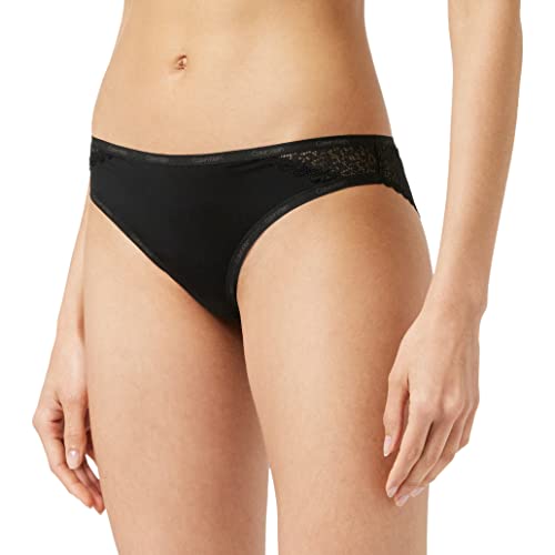 Calvin Klein Damen Brazilian Slip mit Spitze , Schwarz (Black), M von Calvin Klein