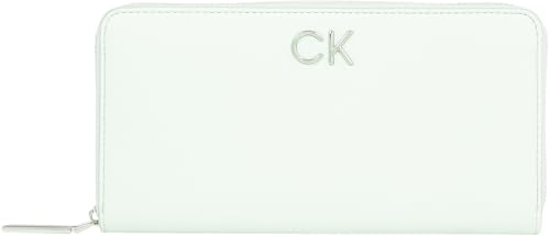 Calvin Klein Damen Geldbörse Zip Around Wallet aus Kunstleder, Grün (Milky Green), Einheitsgröße von Calvin Klein