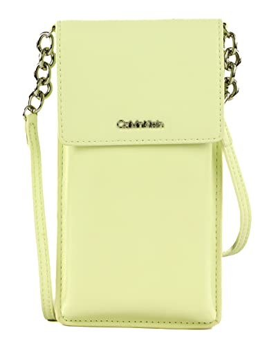 Calvin Klein Damen CK Must Phone Pouch XBODY K60K608246 Andere SLG (kleine Lederwaren), Grün (Soft Lime) von Calvin Klein