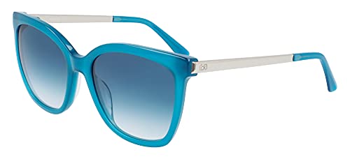 Calvin Klein Damen CK21703S Sonnenbrille, Milky Teal Blue, Einheitsgröße von Calvin Klein
