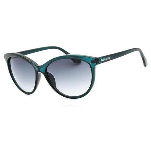 Calvin Klein Damen Cat Eye Sonnenbrille, Blau, UV geschützt, Klassisch, Damen, Frauen von Calvin Klein