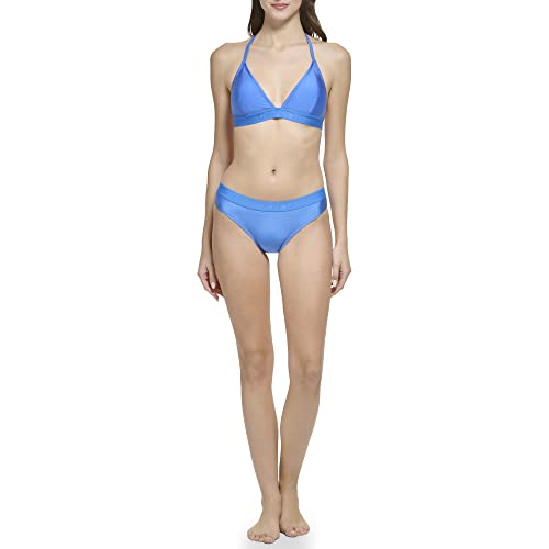 Calvin Klein Damen Cg3tz149-a2f-Medium Bikini-Unterteile, Palace Blue Shimmer, Medium von Calvin Klein
