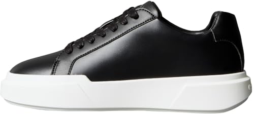 Calvin Klein Damen Cupsole Sneaker Chunky Laceup aus Leder, Schwarz (Black/Bright White), 42 von Calvin Klein