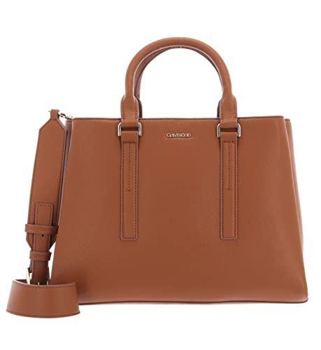 Calvin Klein Damen CK Elevated Tote MD K60K610170 Tragetasche, Braun (Cognac) von Calvin Klein