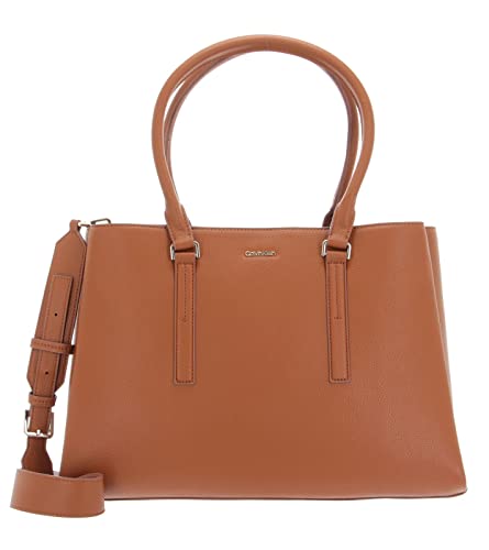 Calvin Klein Damen CK Elevated Tote LG K60K610169 Tragetasche, Braun (Cognac) von Calvin Klein