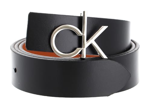 Calvin Klein Damen Ck Low Rev Giftpack Winter-Zubehör-Set, Black/Cuoio, 80 von Calvin Klein